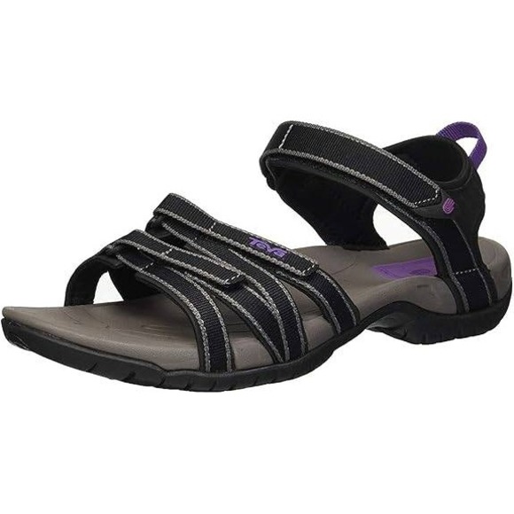 Teva Shoes - Teva Women's Tirra Comfort Hiking Outdoor Sandals Grey Black Size‎ 6.5